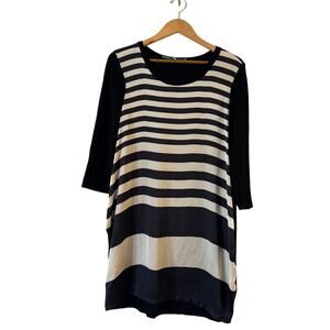 La Fee Maraboutee Tunic Top Womens 38 / US S Black White Stripe‎
